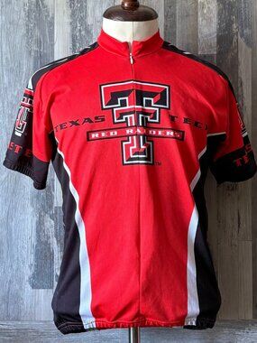 NCAA Texas Tech Red Raiders men's cycling jersey Sz Large